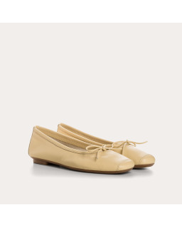 Harmony smooth leather ballerinas