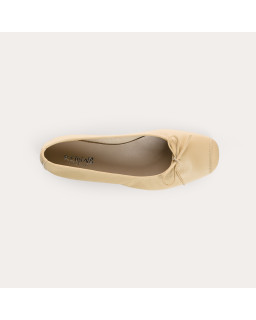 Harmony smooth leather ballerinas