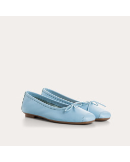 Harmony smooth leather ballerinas
