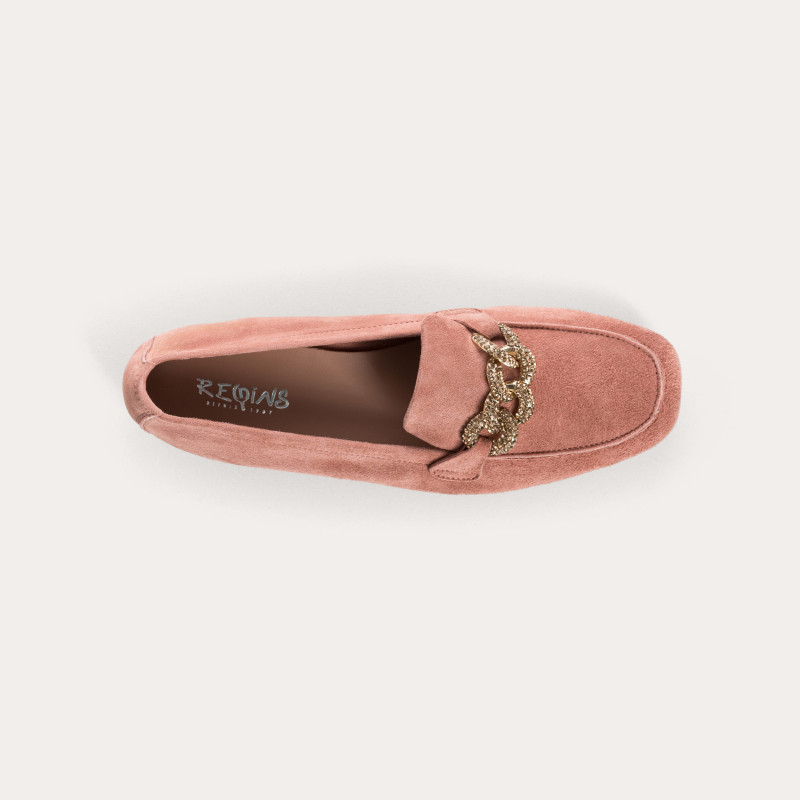 Mocassins Holding en cuir velours - Allure Preppy | Reqins