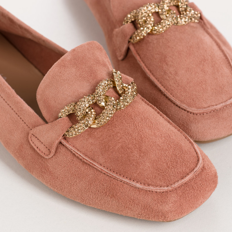 Mocassins Holding en cuir velours - Allure Preppy | Reqins