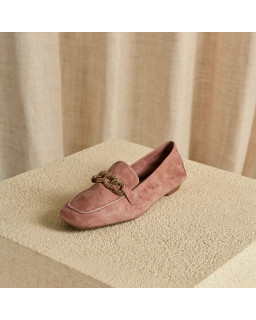 Mocassins Holding en cuir velours - Allure Preppy | Reqins