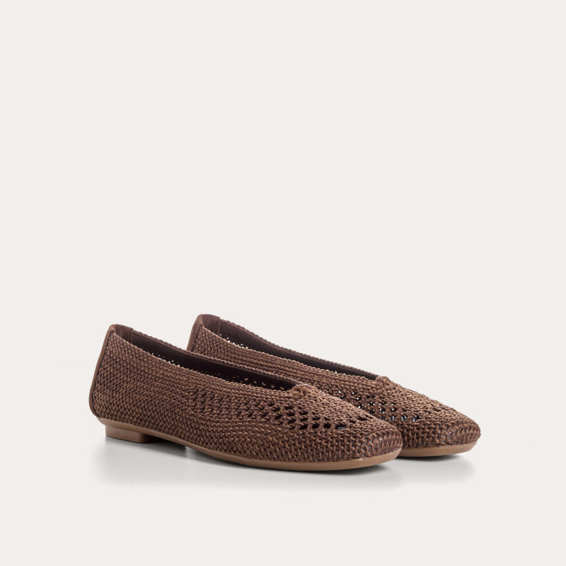 Hanaba Openwork Crochet Ballerinas | Reqins