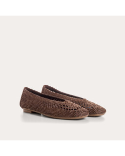 Hanaba Openwork Crochet Ballerinas | Reqins