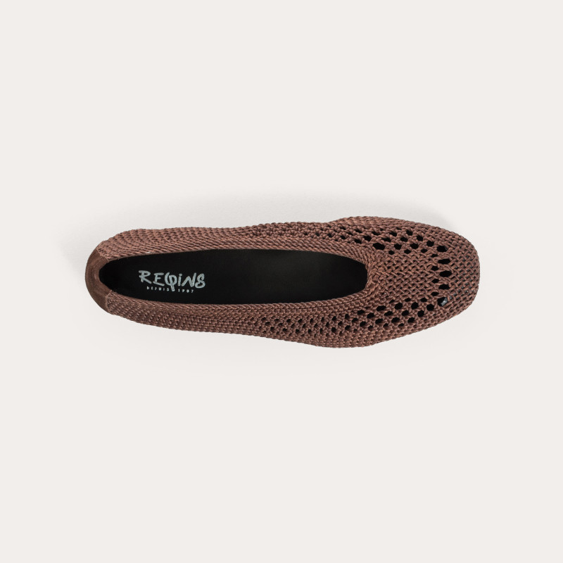 Hanaba Openwork Crochet Ballerinas | Reqins