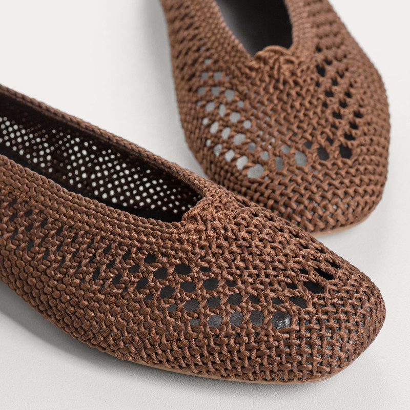 Hanaba Openwork Crochet Ballerinas | Reqins