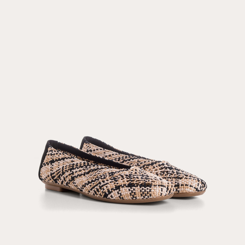 Hanaba braided crochet ballerinas