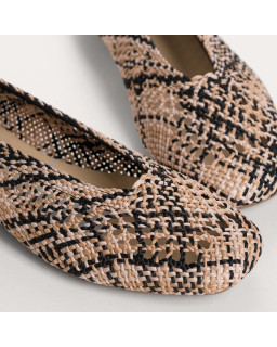 Hanaba braided crochet ballerinas