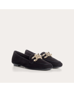 Hamaya suede loafers with buckles | Reqins