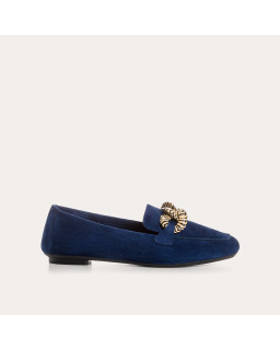 Hamaya suede loafers with buckles | Reqins