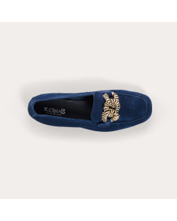 Hamaya suede loafers with buckles | Reqins