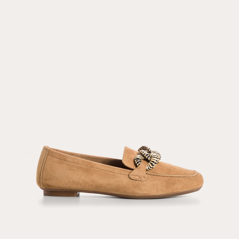 Hamaya suede loafers with buckles | Reqins