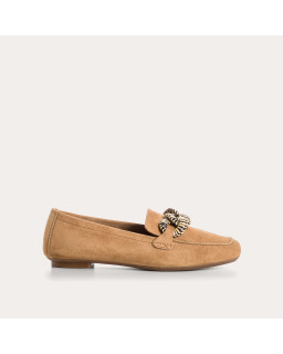 Hamaya suede loafers with buckles | Reqins