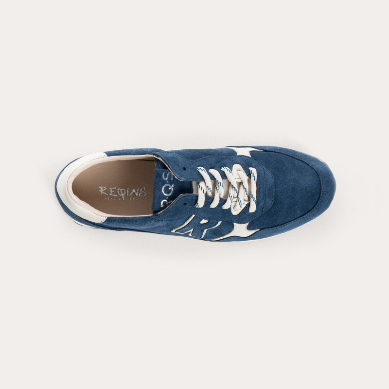 Baskets Mania en cuir velours | Reqins