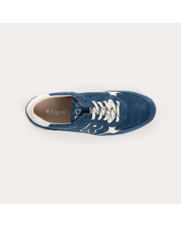 Baskets Mania en cuir velours | Reqins