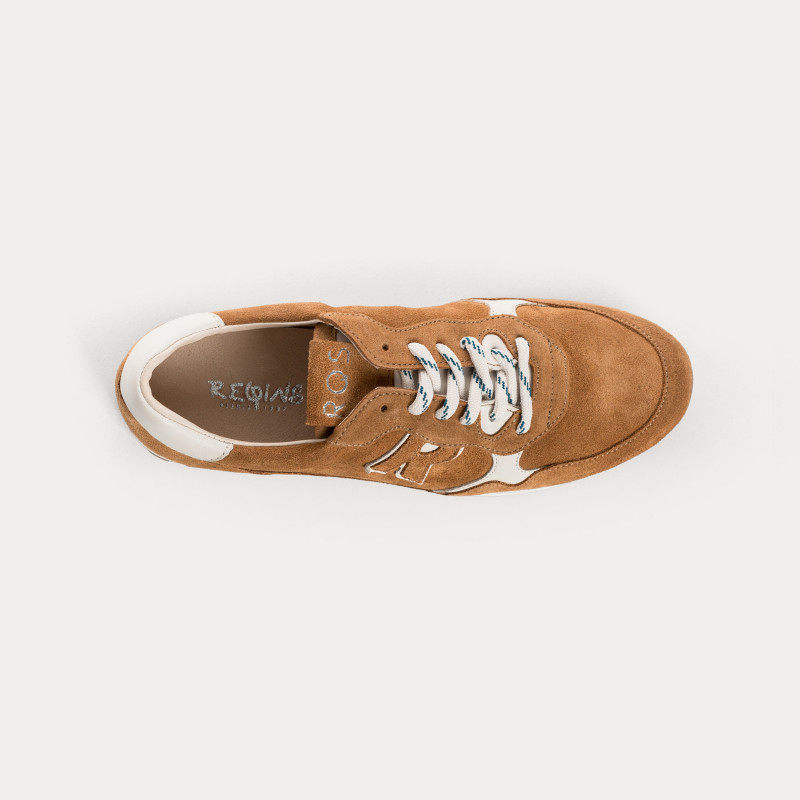 Baskets Mania en cuir velours | Reqins