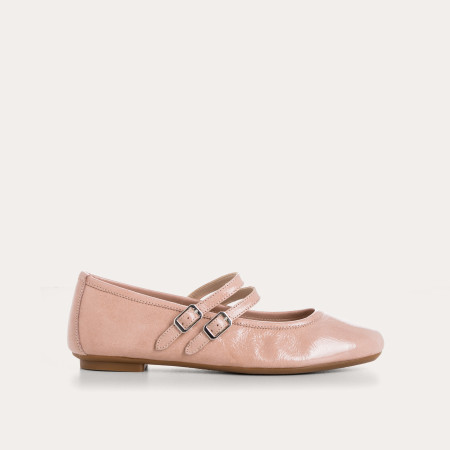 Holga Mary Janes Naplak Varnish Leather | Retro Elegance & Comfort - Reqins