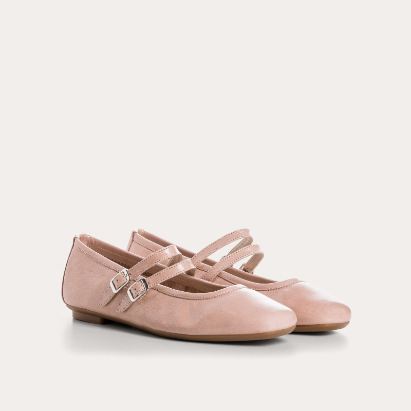 Holga Mary Janes Naplak Varnish Leather | Retro Elegance & Comfort - Reqins