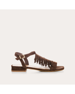 Sandales Cuba cuir velours - Bohèmes et confortables - Reqins