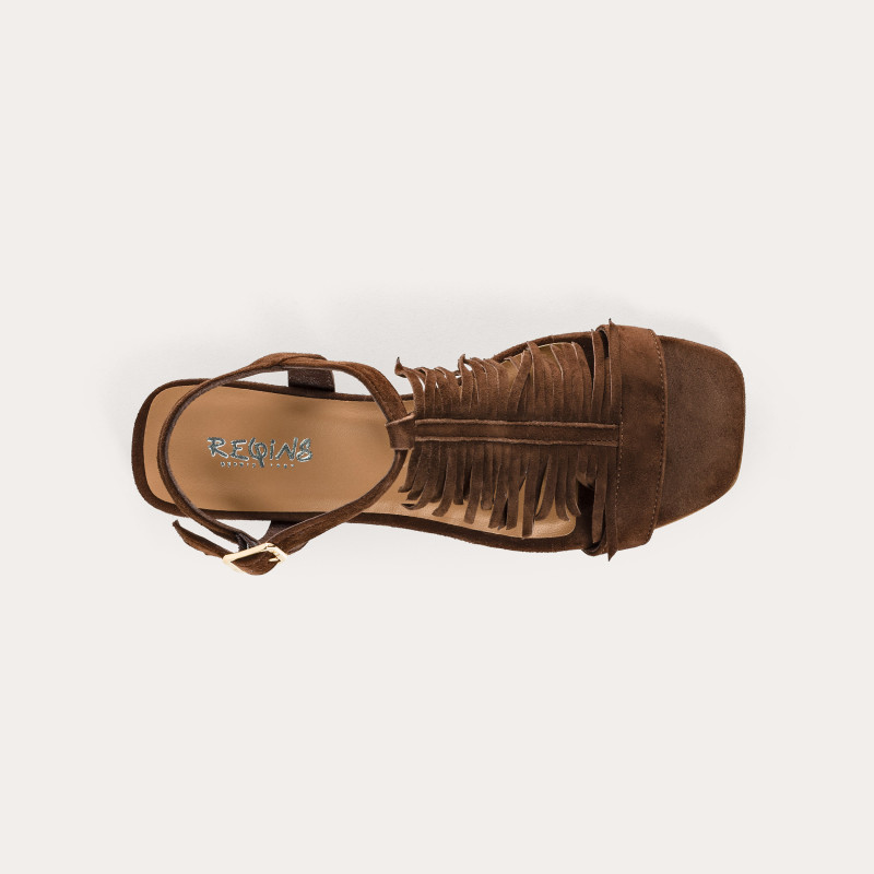Sandales Cuba cuir velours - Bohèmes et confortables - Reqins