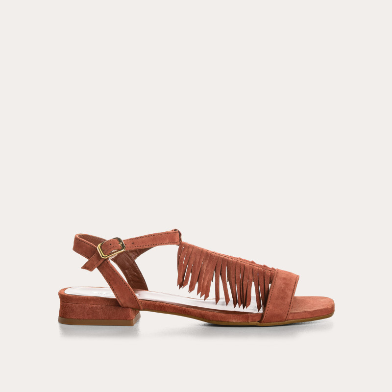 Sandales Cuba cuir velours - Bohèmes et confortables - Reqins
