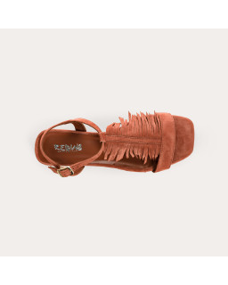 Sandales Cuba cuir velours - Bohèmes et confortables - Reqins