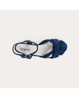 Sandals Palma leather velvet shine - elegance & comfort | Reqins