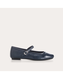 MARY JANES Honor in leather with elegant flanges
