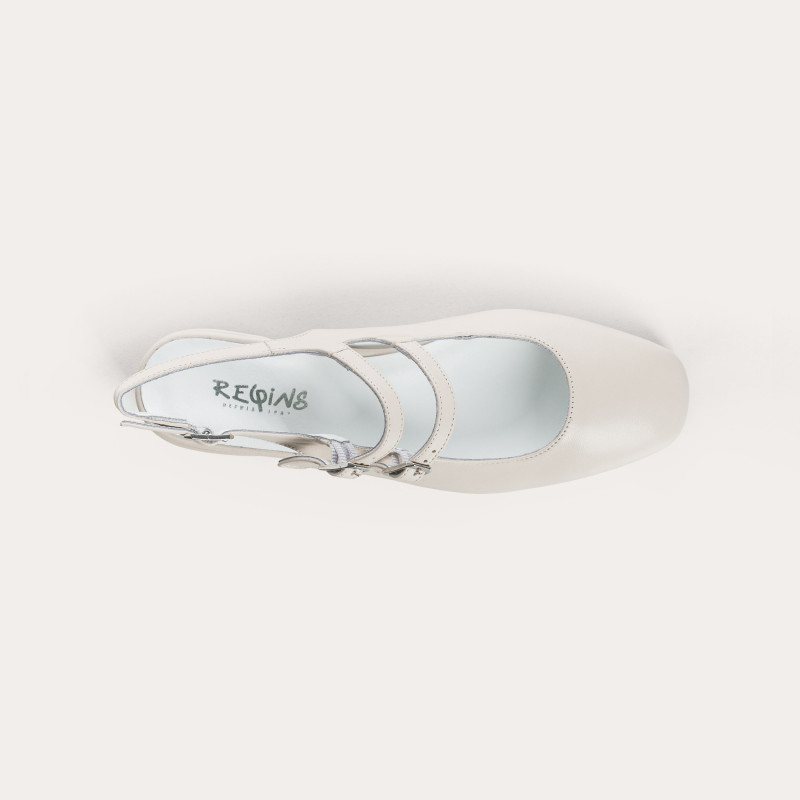 Rosewood Slingback Mary Janes in double bridle leather