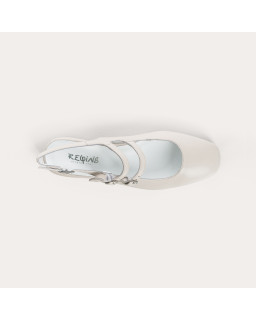 Babies slingbacks Rosewood en cuir à double bride | Reqins