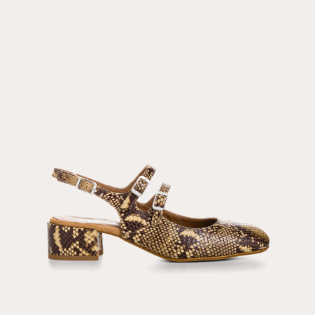 BALLERINES SLINGBACK ROSEWOOD PYTHON