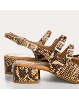 BALLERINES SLINGBACK ROSEWOOD PYTHON