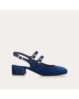 Rosewood Slingback Mary Janes in suede
