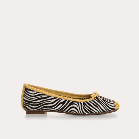 Ballerines femme imprimé zèbre – Modèle Harmony | Reqins