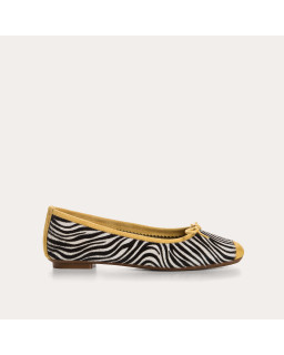 Ballerines femme imprimé zèbre – Modèle Harmony | Reqins