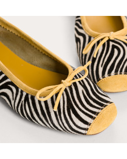 Ballerines femme imprimé zèbre – Modèle Harmony | Reqins