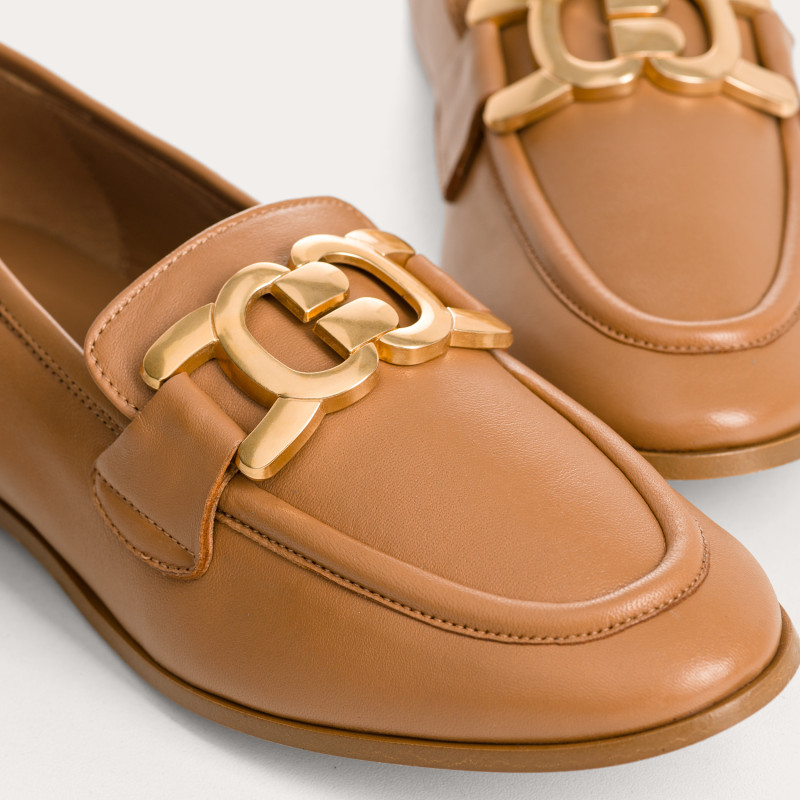 Black Faro Moccasins in smooth leather