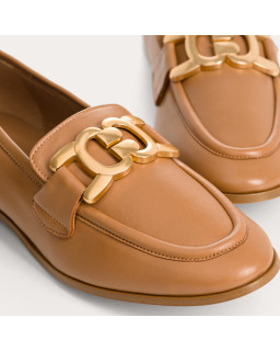 Black Faro Moccasins in smooth leather