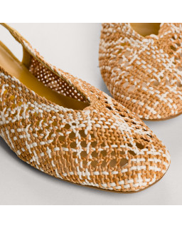 Ballerines slingback Cyrielle en crochet | Reqins