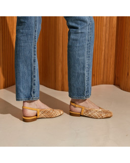 Ballerines slingback Cyrielle en crochet | Reqins