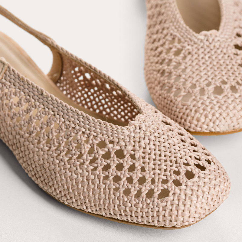 Ballerines slingback Cyrielle en crochet | Reqins