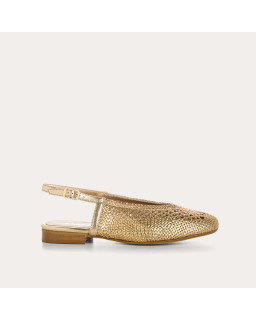BALLERINES SLINGBACK EN CROCHET MÉTALLISÉ CYRIELLE