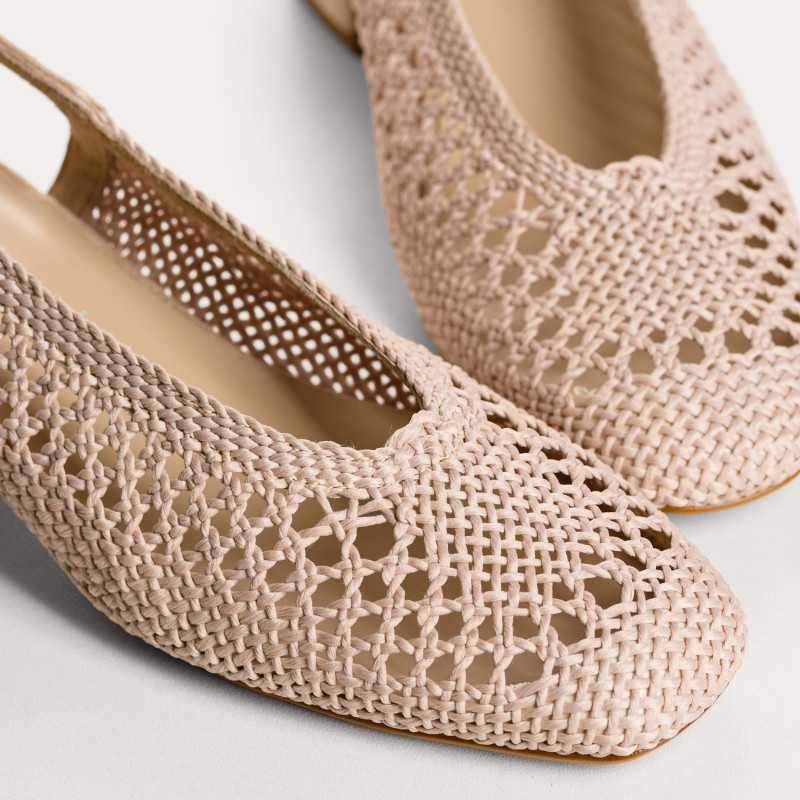 Ballerines slingbacks Ravel en crochet à talon | Reqins