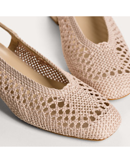 Ballerines slingbacks Ravel en crochet à talon | Reqins
