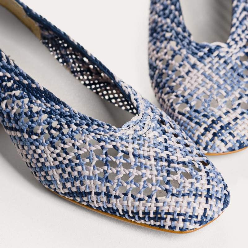 Ballerines Rika en crochet à talon carré | Reqins