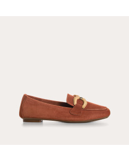 Hadrien Suede Loafers with Jewel Buckle | Reqins