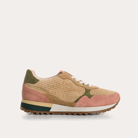 Mars sneakers in perforated suede mix