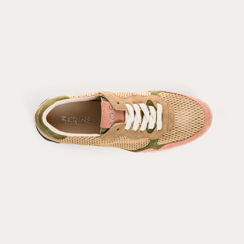 Mars sneakers in perforated suede mix