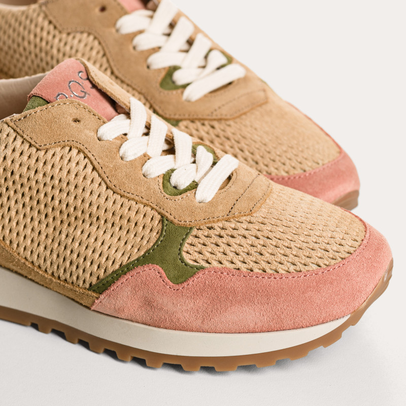 Mars sneakers in perforated suede mix