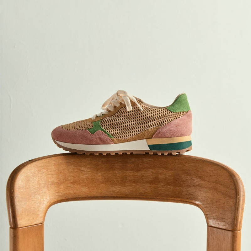 Mars sneakers in perforated suede mix